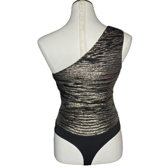 H:ours Aysm Bodysuit in Silver & Black size XS - Picture 3 of 12